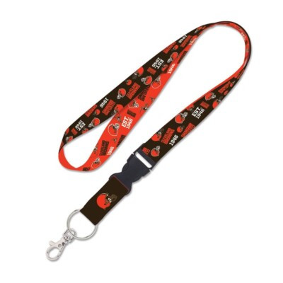 Cleveland Browns Scatterprint NFL Lanyard with Detachable Buckle 1 Inch