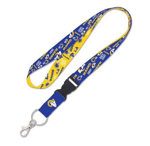 Coming Soon: Los Angeles Rams NFL Scatterprint  Lanyard with Detachable Buckle 1 Inch