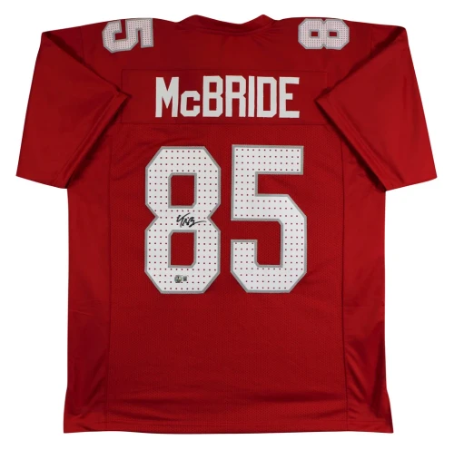 Trey McBride Arizona Cardinals Autographed Red Custom Football Jersey