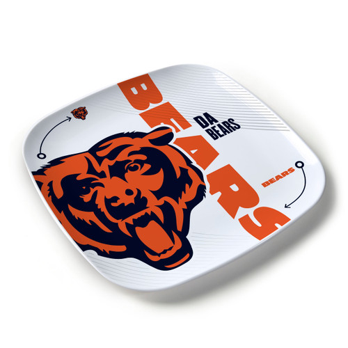 Coming Soon: Chicago Bears  NFL Melamine Slogan Party Platter Large Plate