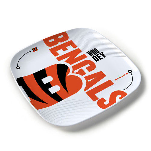 Coming Soon: Cincinnati Bengals  NFL Melamine Slogan Party Platter Large Plate
