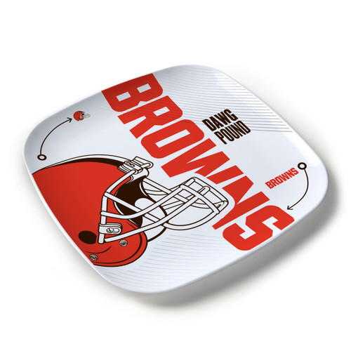 Coming Soon: Cleveland Browns NFL Melamine Slogan Party Platter Large Plate