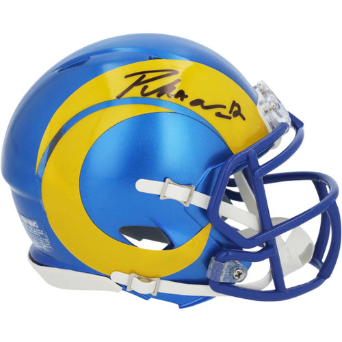 Puka Nacua Los Angeles Rams Autographed Mini Speed Football Helmet