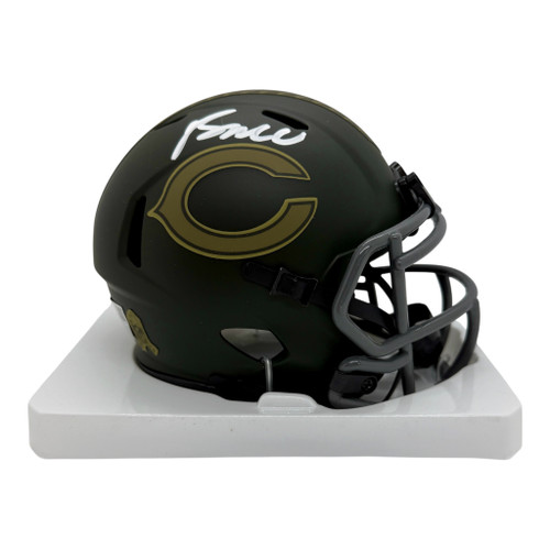 Rome Odunze Chicago Bears Autographed STS Mini Helmet