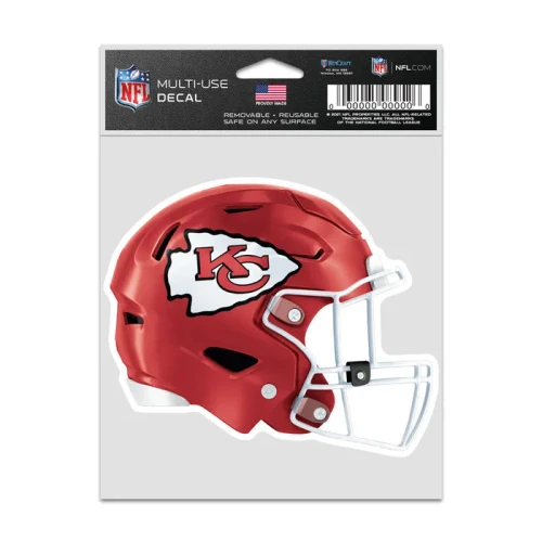 Kansas City Chiefs Speed Flex Helmet Fan Decal 3.75 inch x 5 Inch