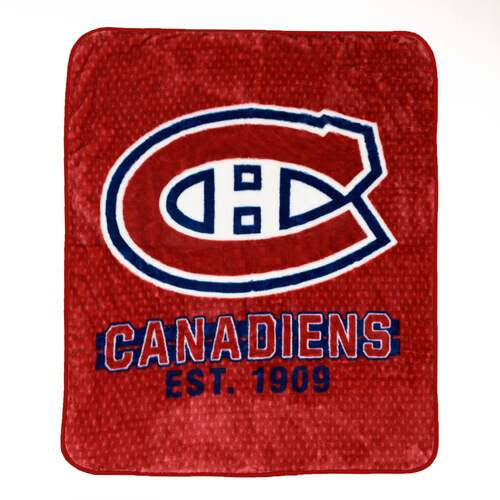 Coming Soon: Montreal Canadiens NHL Plush Fleece Throw Blanket 40x50 inches