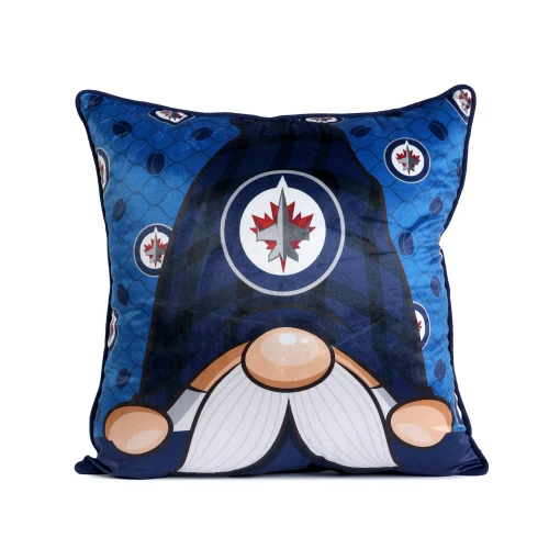 Winnipeg Jets NHL Gnome Decor Pillow 18x18 inches