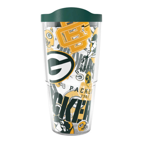 Green Bay Packers NFL Tervis All Over Print 24 Oz Hot Cold Tumbler Travel Cup