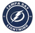 Tampa Bay Lightning Team Colour 20 Inch Diameter Circular NHL Wood Sign