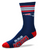 New England Patriots NFL 4 Stripe Deuce  Quarter-Length Socks