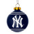 New York Yankees MLB Bronx Bombers Shatterproof Glass Ball Ornament
