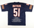 Dick Butkus Chicago Bears Autographed Career Stat Custom Football Jersey
