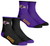 Baltimore Ravens Men's Rock Em Socks Core Team 2-Pack Quarter Length Sock Set