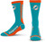 Miami Dolphins NFL MVP Men’s For Bare Feet  Crew Length Socks