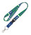 Seattle Seahawks Retro Logo NFL Lanyard with Detachable Buckle 1 Inch