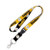 Pittsburgh Steelers NFL Team Color  Lanyard with Detachable Buckle 1 Inch