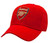 Arsenal FC EPL Adjustable Velcro Crested Logo Red Cap
