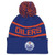 Edmonton Oilers Starter Blue Blizzard Cuffed Knit  Toque with Pom