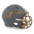 Ray Lewis Baltimore Ravens Autographed Slate Mini Helmet