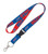 Buffalo Bills NFL Team Color Lanyard with Detachable Buckle 1 Inch