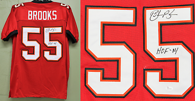 Derrick Brooks Autographed Tampa Bay Buccaneers Custom Jersey