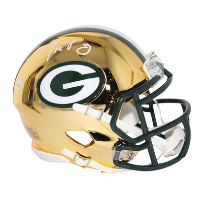 Aaron Rodgers Signed Green Bay Packers Speed Flex Authentic Lunar NFL Helmet