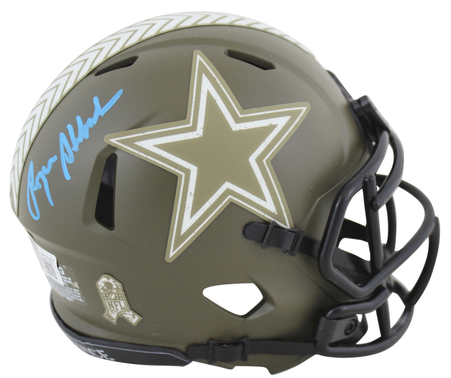 Roger Staubach Dallas Cowboys Autographed Salute to Service Mini ...