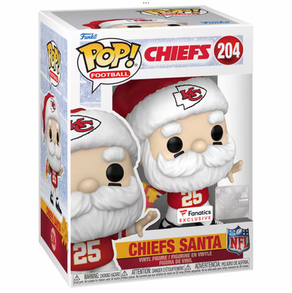 Kansas City Chiefs NFL Santa Claus Fanatics Exclusive Funko Pop ...