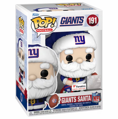 Coming Soon: New York Giants NFL Santa Claus Fanatics Exclusive Funko ...