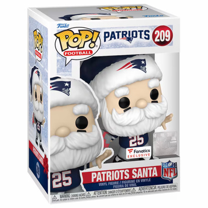 New England Patriots NFL Santa Claus Fanatics Exclusive Funko Pop ...
