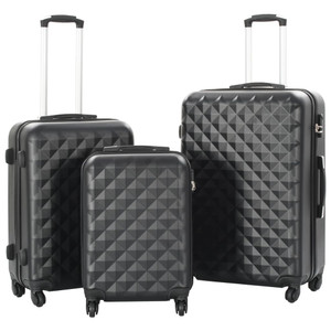 Hardcase Trolley Set 3 pcs Black ABS A949-91886
