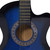 Western Classical Cutaway Guitar with 6 Strings Blue Shaded 38" A949-70134