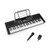 61-Key Electronic Keyboard Piano with 3 Teaching Modes  LED Display and Dual Keyboard - Color: Black D681-MU10109US