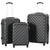 Hardcase Trolley Set 3 pcs Black ABS A949-91886