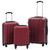 Hardcase Trolley Set 3 pcs Wine Red ABS A949-91874