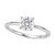 3/4 Carat Round Lab Grown IGI G/VS1 Diamond Solitaire Ring in Sterling Silver P150-46366-7