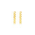 14k Yellow Gold Textured Bar Earrings P150-96996