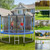 Outdoor Trampoline with Safety Closure Net-12 ft - Color: Blue - Size: 12 ft D681-TW10047+