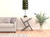 33" Silver Metal Mod Table Lamp With Black And Green Drum Shade N270-468446