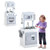 Chef Pretend Kitchen Playset with Cooking Oven and Sink for Toddlers - Color: White D681-TP10075