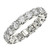 Round Cut Lab Grown Diamond Eternity Ring in 14k White Gold (3 cttw FG/VS2) P150-57397-8.5