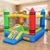 Inflatable Bounce House 2-in-1 Crayon Themed Kids Bouncer with 550W Blower B593-NP13009US