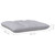Garden Footstool Gray and Natural Wood Solid Pine Wood and Polyester A949-806639