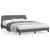 Bed Frame Dark Gray Polyester Fabric, Metal, Solid Pine Wood, Plywood A949-373289