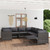 Garden Lounge Set Grey PE Rattan, Powder-Coated Steel Standard A949-3059765
