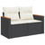 Garden Sofa Set Black PE Rattan Large Modular Garden Sofa Set A949-3226567