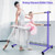 47 Inch Double Ballet Barre with Anti-Slip Footpads-Blue B593-SP37446