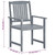  Patio Chairs 8 pcs Solid Acacia Wood Gray A949-3078206