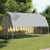  Dog Cage with Roof and Door Silver Galvanized Steel A949-3294909