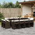  13 Piece Patio Dining Set with Cushions Brown Poly Rattan A949-3277988